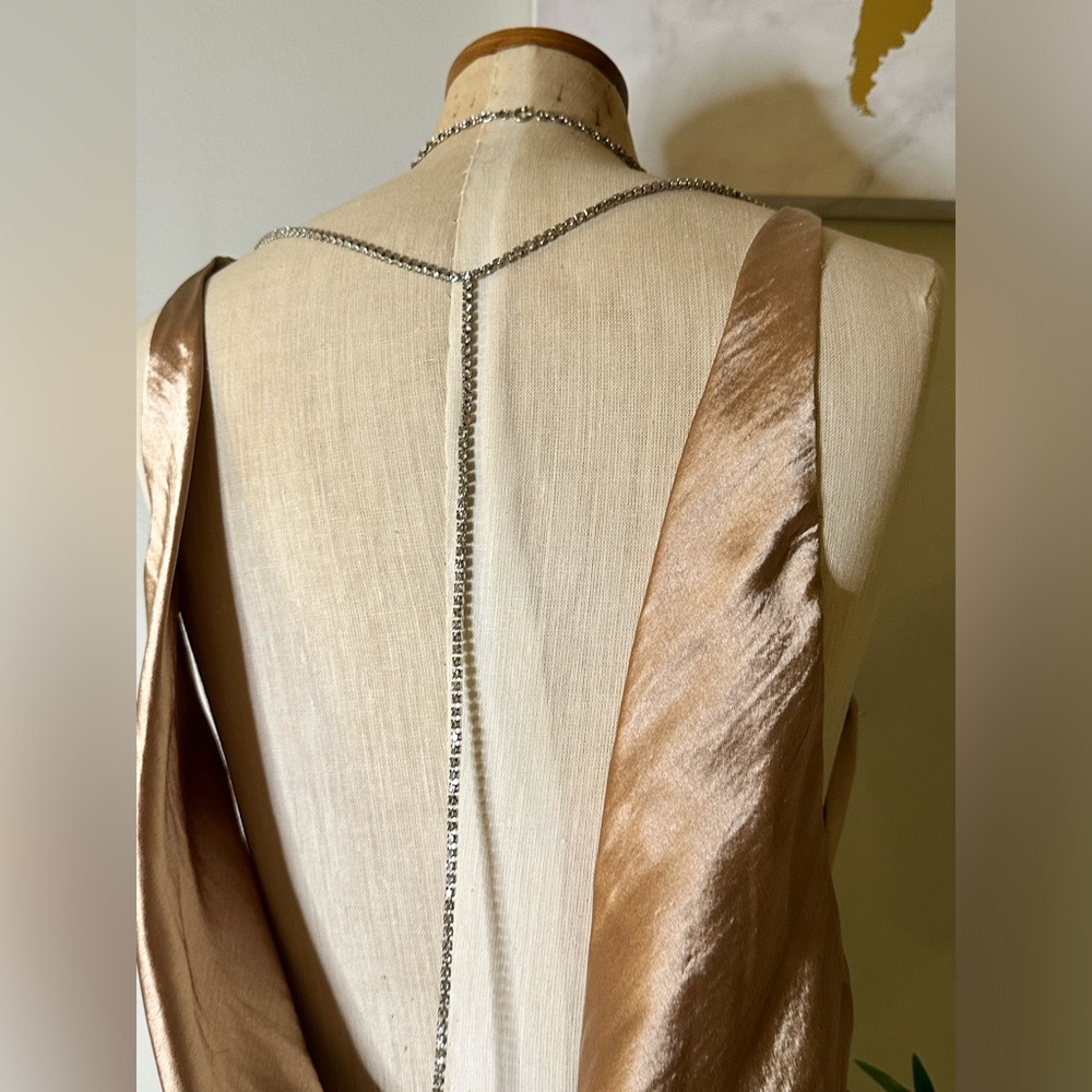 SOLD ALREADY 🛑 ASOS GOLD DRESS ZS 8 US - Picture 6 of 9